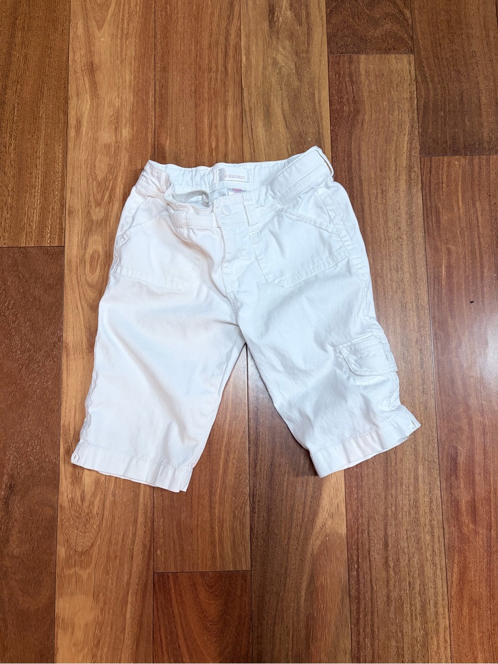 Xhilaration White Girls Adjustable waist Shorts Sz 6